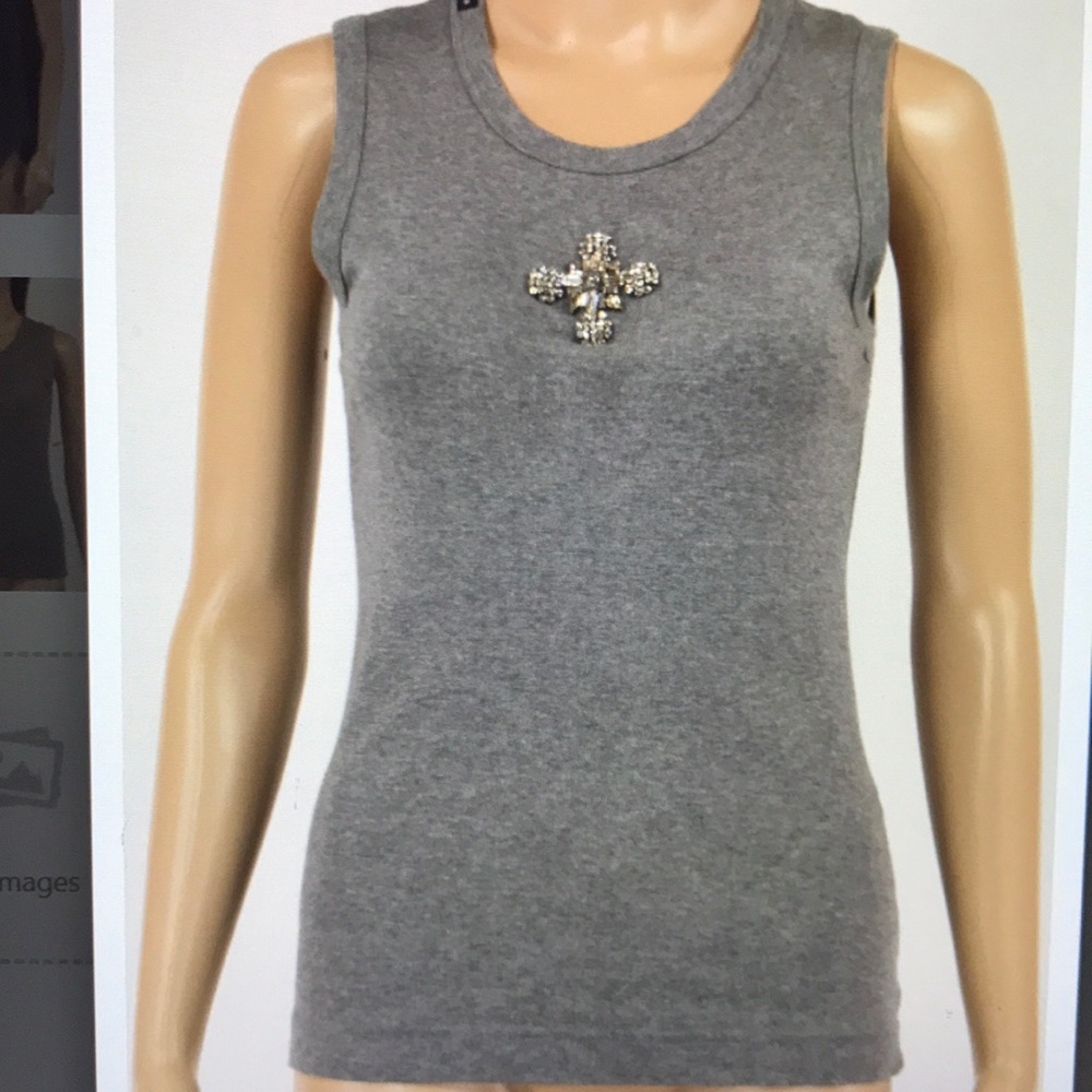 Dolce & Gabbana knit top crystal embellishment